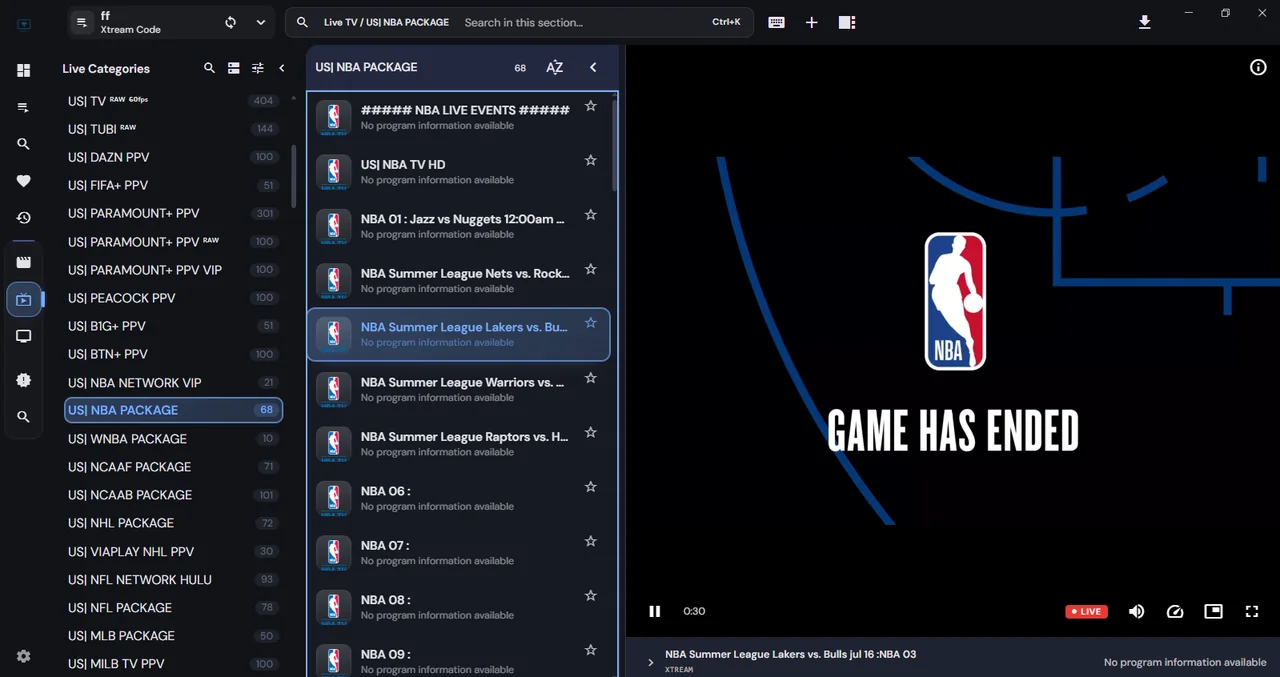 Interactive 7-day TV Guide and EPG interface